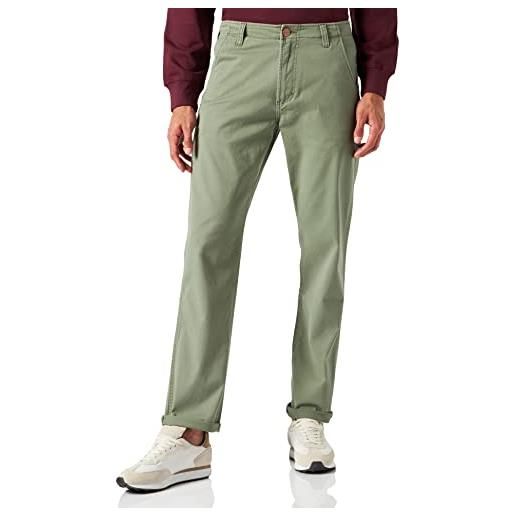 Wrangler casey jones chino pantaloni, militare green, 32w x 32l uomo