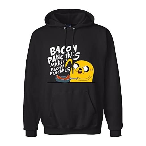 meilenweit men's adventure time jake the dog bacon pancakes printed pullover hoodies l