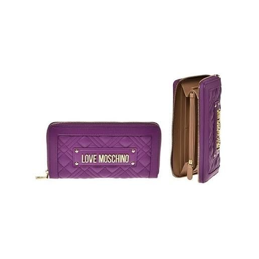 Love Moschino portafoglio quilted pu viola