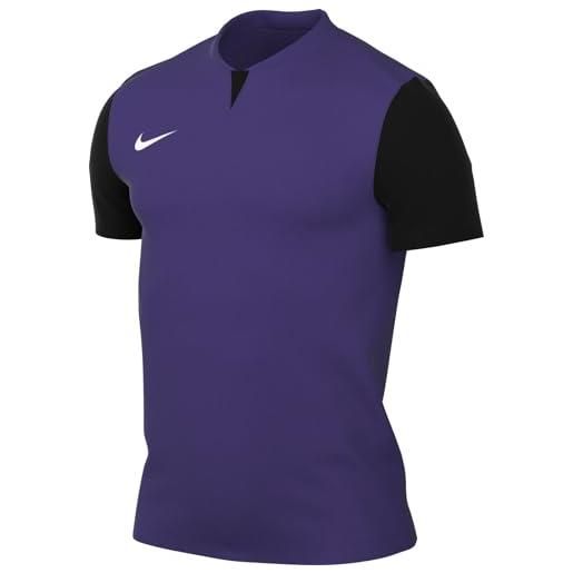 Nike mens short-sleeve soccer jersey m nk df trophy v jsy ss, court purple/black/black/white, dr0933-547, l