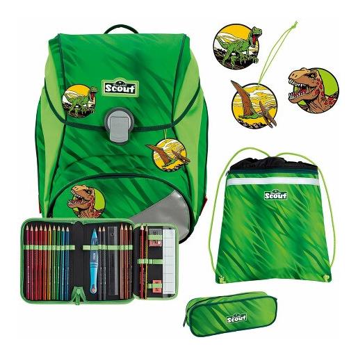 Scout alpha set di borse per la scuola 4 pezzi verde