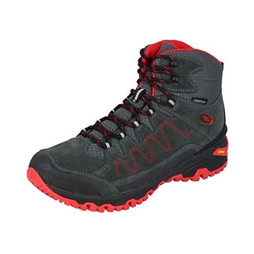 Brütting mount nansen high, scarpe da arrampicata alta unisex - adulto, grigio (antracite/rosso), 40 eu