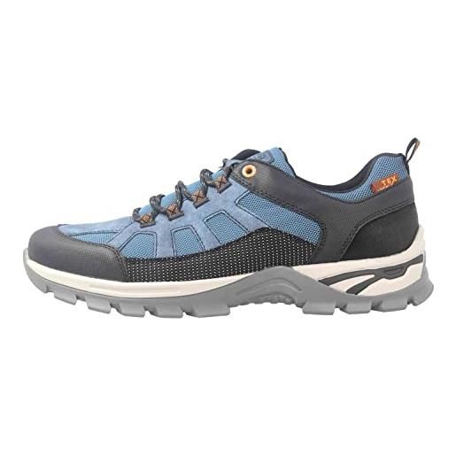 Rieker b6810, scarpe basse da trekking uomo, blu, 40 eu