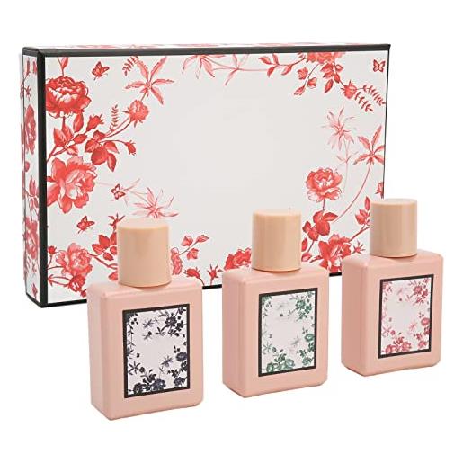 Fyearfly set di profumi da donna, 3 pezzi set di profumi da donna fragranza di fiori ugello in alluminio a lunga durata spray per profumo per uso quotidiano