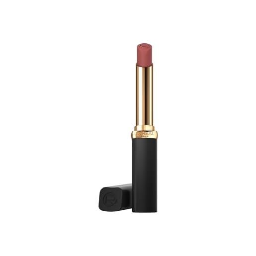 L'Oréal Paris, rossetto color riche, con finish matte, labbra morbide e idratate, con acido ialuronico, nudes of worth, tonalità: 570 le nude worth it intense, 1,8 g