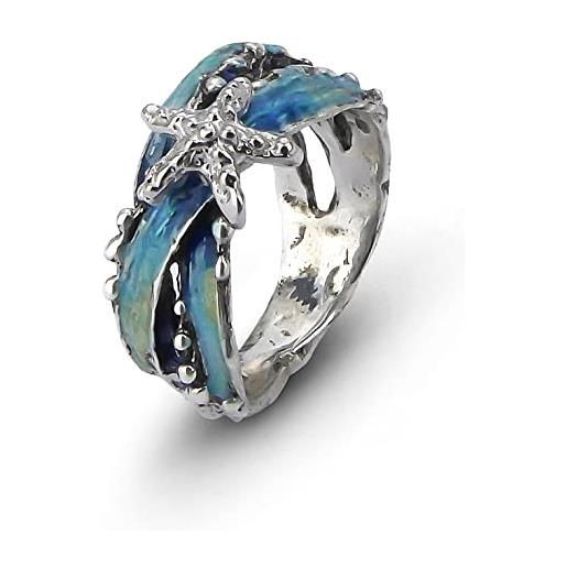 Bottega Boccadamo anello fascia in donna marina argento 925-