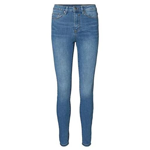 Vero Moda vmsophia hw skinny jeans lt bl noos, blu light blue denim, w31/l32 (taglia produttore: large) donna