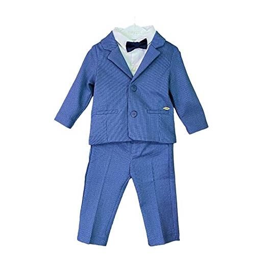 Mayoral completo cerimonia giacca pantalone camicia bimbo 1402 originale pe 2023 taglia 12 mesi colore blu
