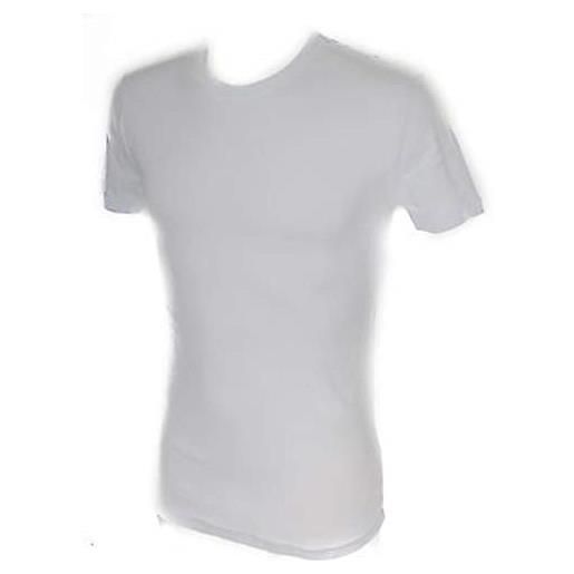 RAGNO SPORT t-shirt uomo caldo cotone manica corta girocollo articolo 601957 natural micropile, 010 bianco, xl