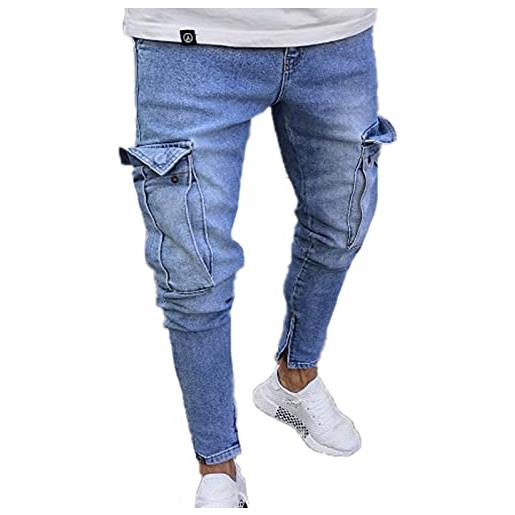 each women jeans skinny da uomo cargo pantaloni da uomo in denim elasticizzato slim fit pantaloni da lavoro strappati in cotone taglia xl