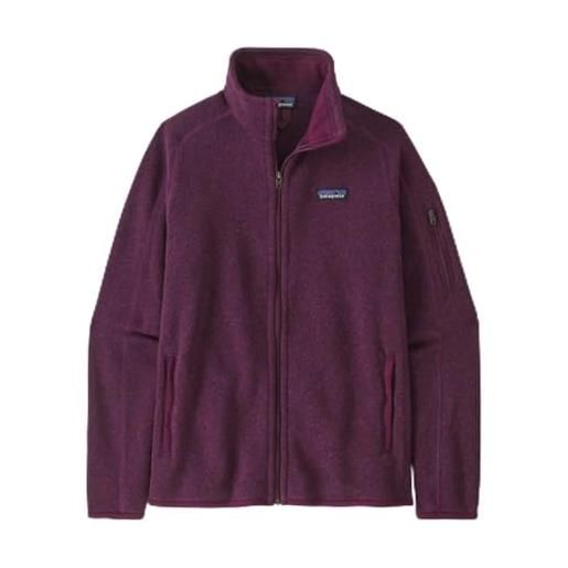 Patagonia w's better sweater jkt giacca, prugna notturna, s donna