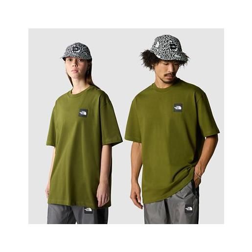 TheNorthFace the north face t-shirt nse patch forest olive taglia l donna