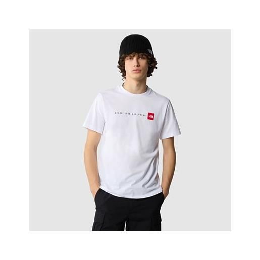 TheNorthFace the north face t-shirt never stop wearing da uomo tnf white taglia l uomo