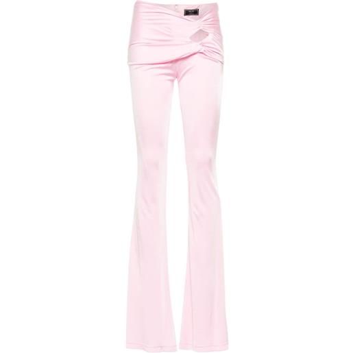Versace pantaloni svasato - rosa