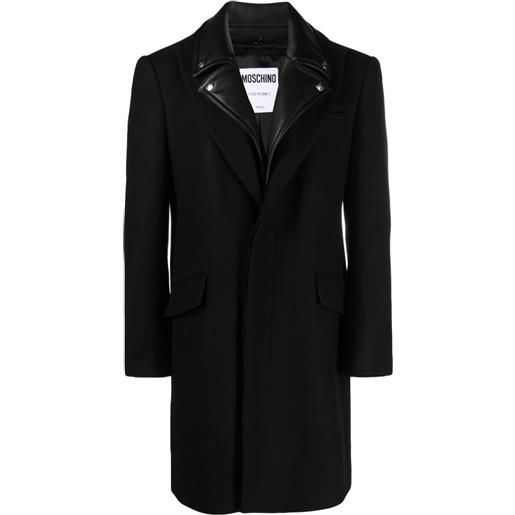 Moschino cappotto con dettaglio di borchie - nero