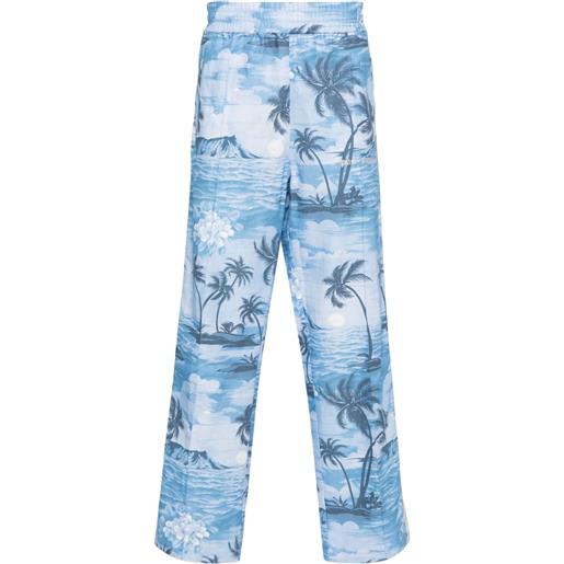 Palm Angels pantaloni dritti - blu
