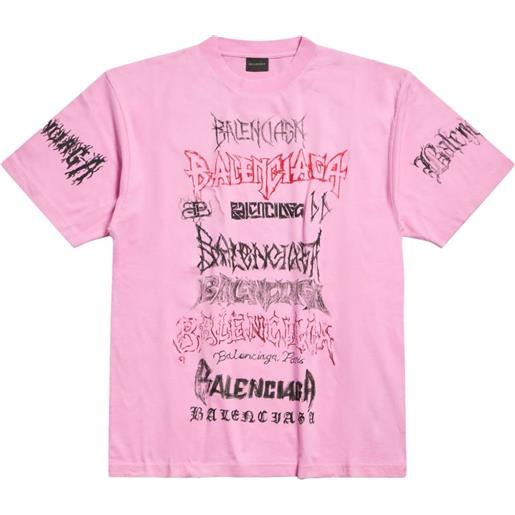 Balenciaga t-shirt diy metal - rosa