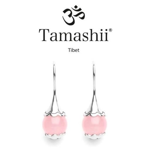 TAMASHII orecchini giada rosa donna TAMASHII ear-drops
