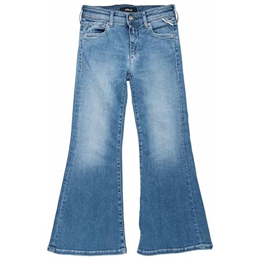 REPLAY jeans ragazza avry bootcut fit super elasticizzati, blu (light blue 010), 16 anni