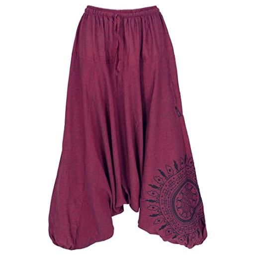 GURU SHOP guru-shop, pantaloni harem pantaloni pluderhose pumphose aladdin in cotone, nero, dimensione indumenti: 40, pantaloni pluderhosen e aladin