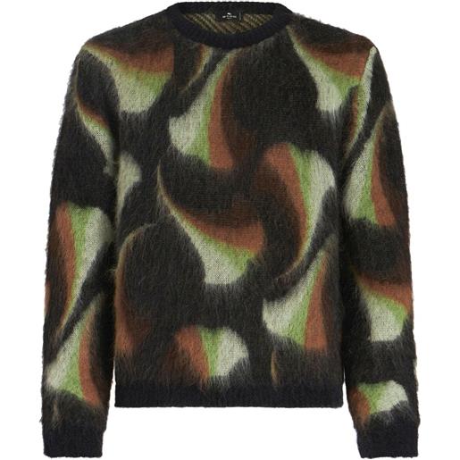 ETRO maglione con stampa astratta - multicolore