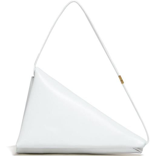 Marni borsa a spalla prisma triangle - bianco