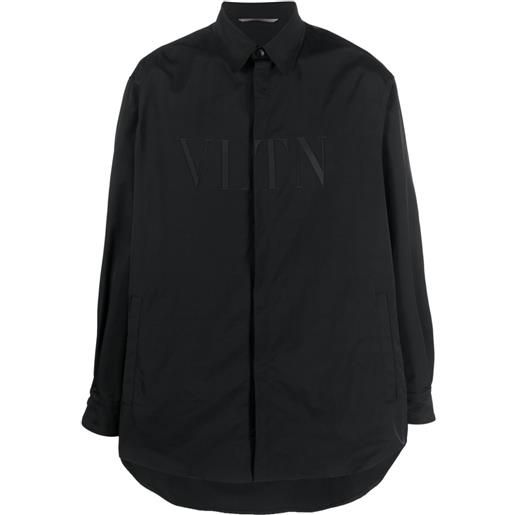 Valentino Garavani camicia con applicazione vltn - nero