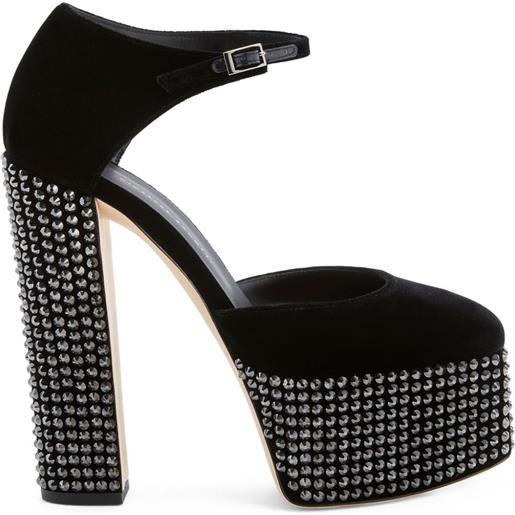 Giuseppe Zanotti pumps bebe 150 con cristalli - nero