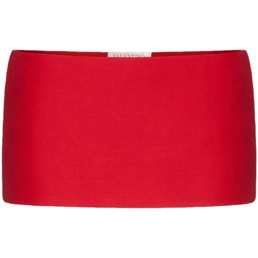 Valentino Garavani minigonna crepe couture - rosso
