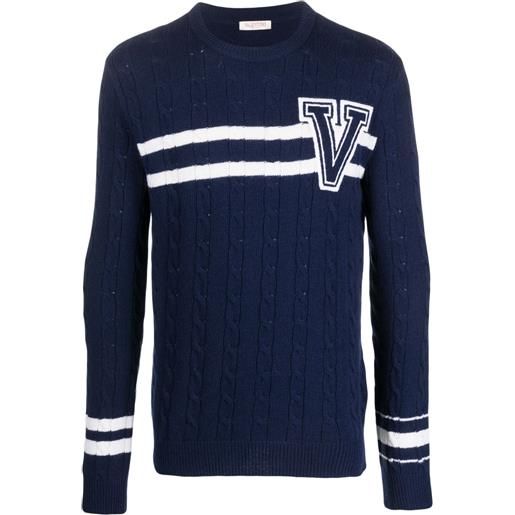 Valentino Garavani maglione a righe - blu
