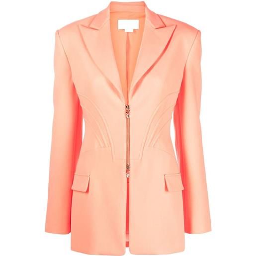 Genny blazer con zip - arancione