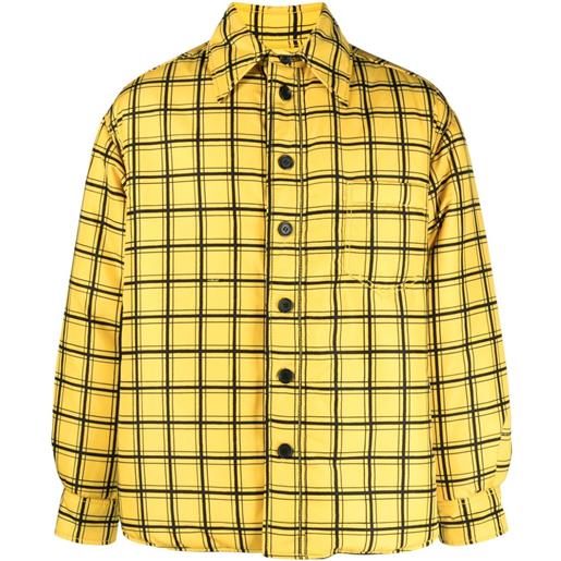 Marni giacca-camicia a quadri - giallo