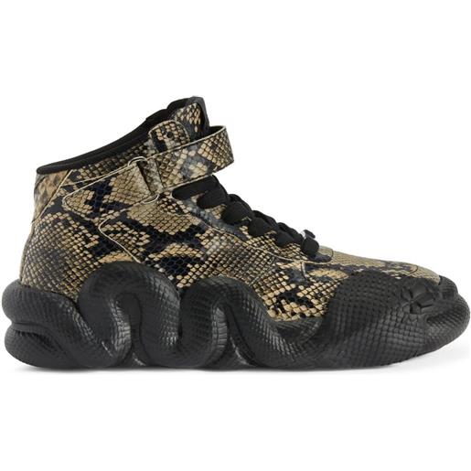 Giuseppe Zanotti sneakers cobras con effetto pelle di serpente - nero