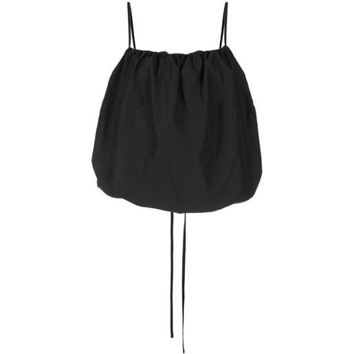 Low Classic open-back cropped top - nero