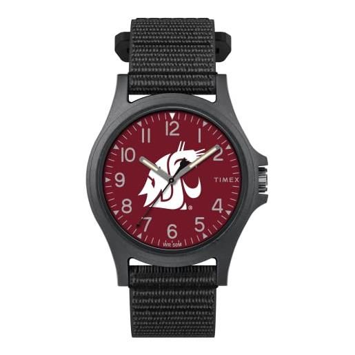 Timex orologio da uomo collegiate pride 40mm, washington state cougars