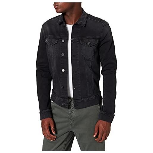 Replay mv842 giacca jeans, nero (098 black), xs uomo