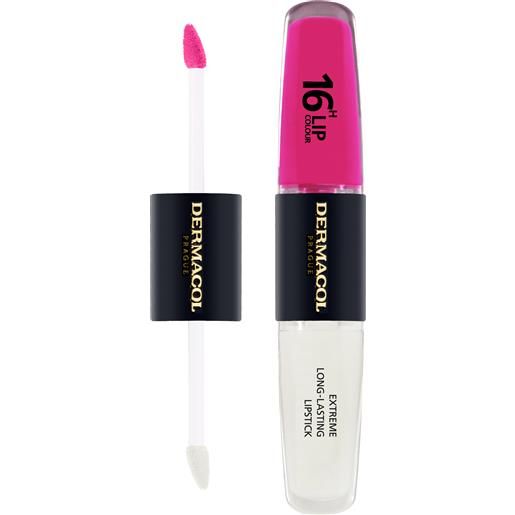 Dermacol colore labbra e gloss bifasici a lunga tenuta 16h lip color (extreme long-lasting lipstick) 4+4 ml 1