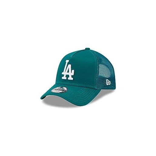 New Era los angeles dodgers mlb league essential green 9forty kids a-frame adjustable trucker cap - youth