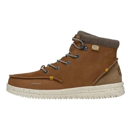 Hey Dude bradley boot leather, stivali uomo, nero, 43 eu