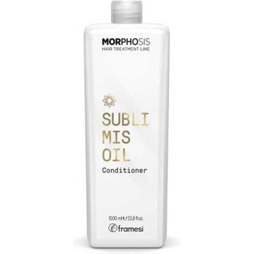 Framesi morphosis sublimis oil conditioner 1000ml new - balsamo nutriente capelli normali a secchi