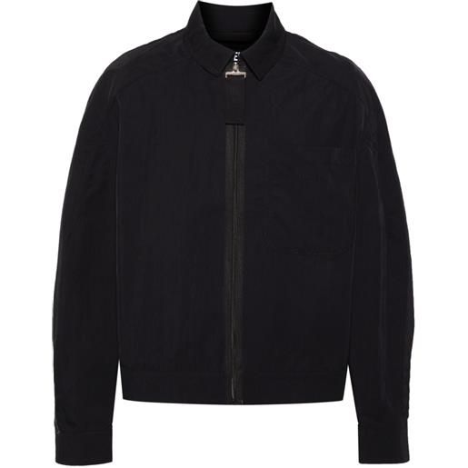 Jacquemus giacca-camicia con logo - nero