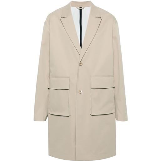 Calvin Klein cappotto midi monopetto - toni neutri