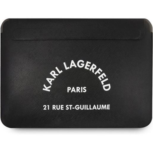 Karl Lagerfeld custodia notebook Karl Lagerfeld klcs133rsgsfbk saffiano rsg a tasca 13.3 nero [kld594blk]