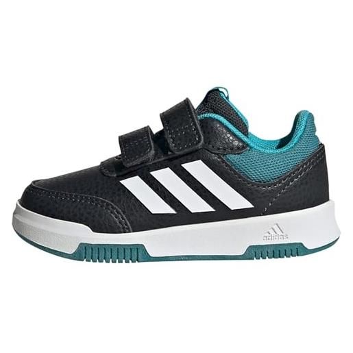 adidas tensaur hook and loop shoes, sneakers unisex - bambini e ragazzi, shadow navy lucid pink bliss pink, 26.5 eu