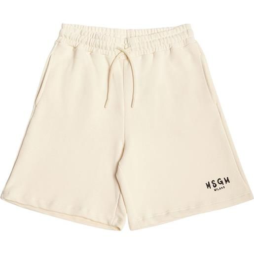 MSGM shorts in felpa di cotone con tasche