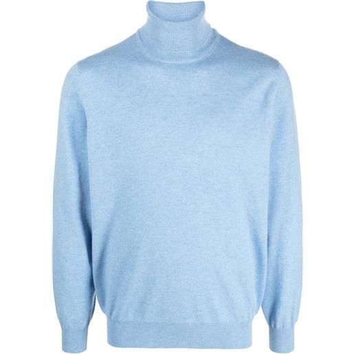 Brunello Cucinelli maglione a collo alto - blu