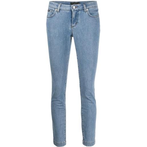 Dolce & Gabbana jeans crop skinny - blu