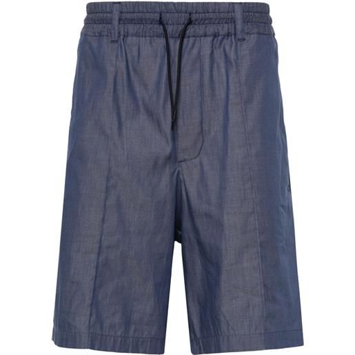 Emporio Armani shorts con vita elasticizzata - blu