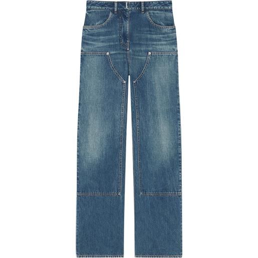 GIVENCHY jeans oversize in denim con applicazioni