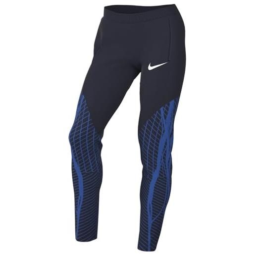 Nike dr2568-451 w nk df strk23 pant kpz pantaloni sportivi donna obsidian/obsidian/royal blue/white m